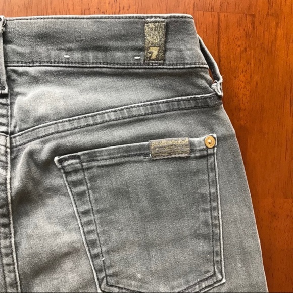 7FAM The Modern Straight Gray Jeans - Picture 2 of 7